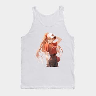 Asuka Langley Soryu evangelion Illustration 2 Tank Top